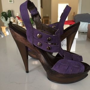 TopShop Purple Suede Gladiator Sandals/Never Worn